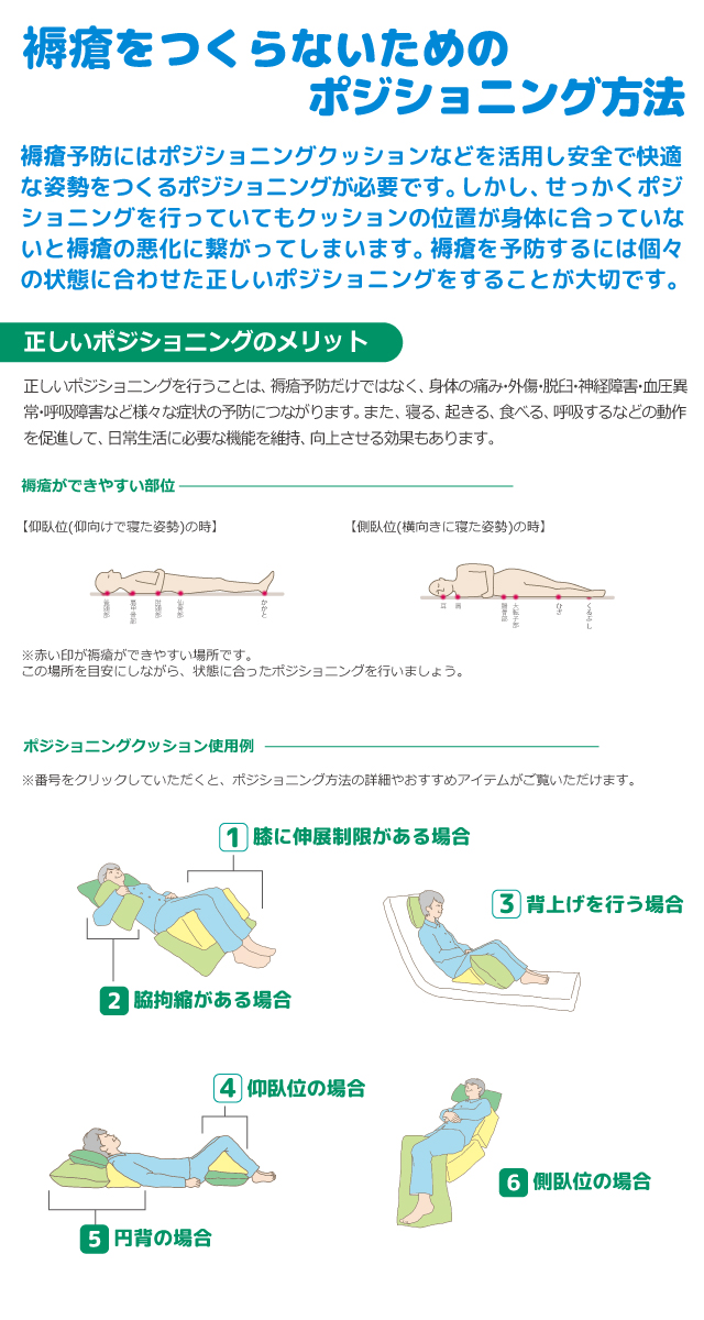 ポジショニング 褥瘡